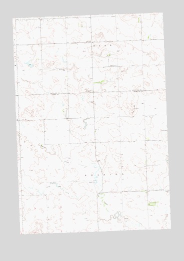 Plum Butte NE, ND USGS Topographic Map