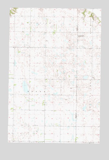 Pony Gulch, ND USGS Topographic Map