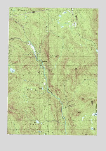 Poplar Mountain, ME USGS Topographic Map