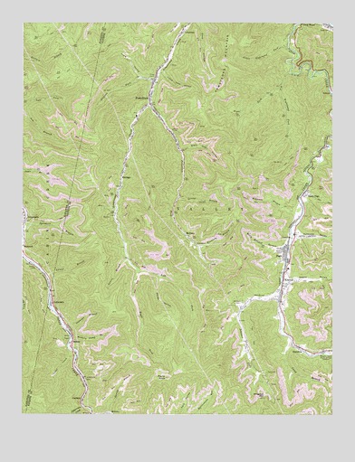 Powellton, WV USGS Topographic Map