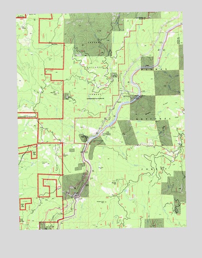 Pulga, CA USGS Topographic Map