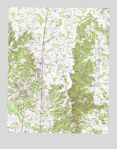 Puryear, TN USGS Topographic Map