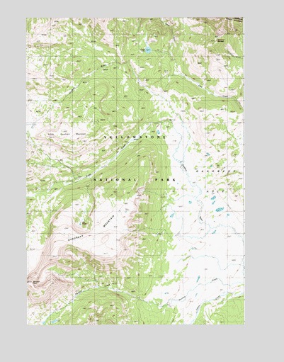 Quadrant Mountain, WY USGS Topographic Map