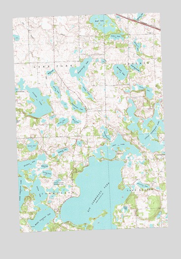 Big Cormorant Lake, MN USGS Topographic Map