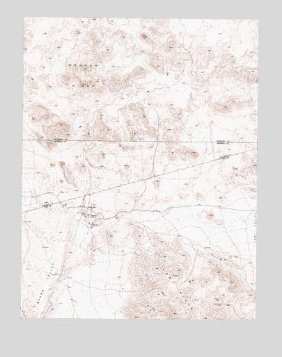 Quartz Mountain, NV USGS Topographic Map
