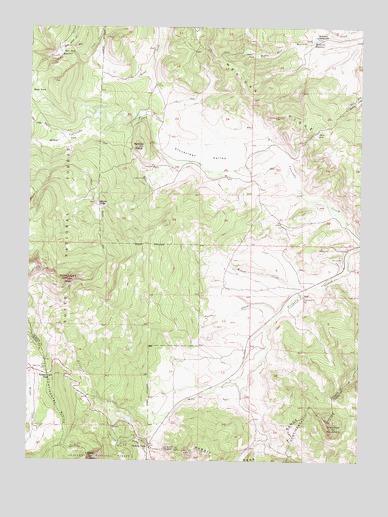 Rabbit Ears Peak, CO USGS Topographic Map