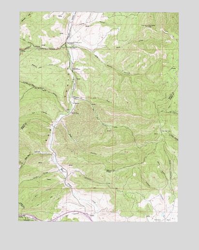 Big Dutch Hollow, UT USGS Topographic Map