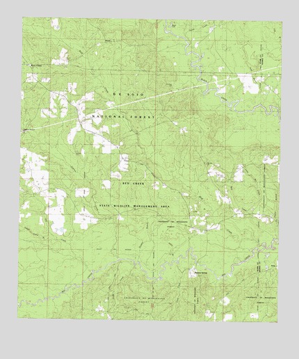 Ramsey Springs, MS USGS Topographic Map