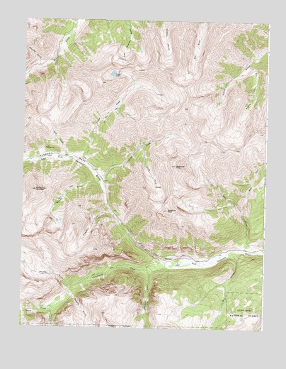 Redcloud Peak, CO USGS Topographic Map