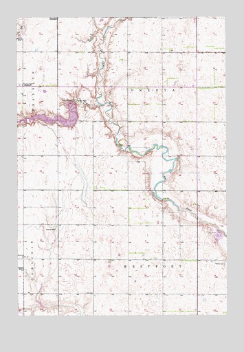 Richmond NE, SD USGS Topographic Map