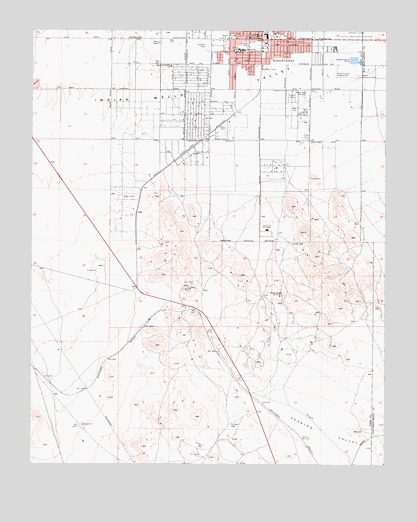Ridgecrest South, CA USGS Topographic Map