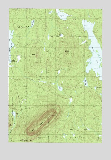 Big Spencer Mountain, ME USGS Topographic Map