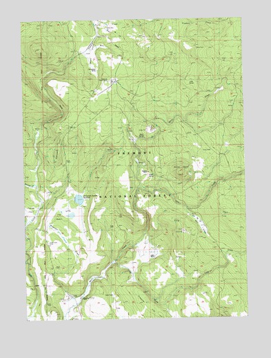 Rodeo Butte, OR USGS Topographic Map
