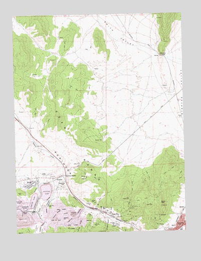 Ruth, NV USGS Topographic Map