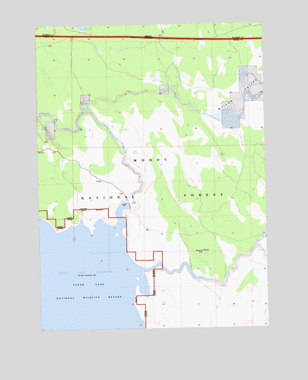 Sagebrush Butte, CA USGS Topographic Map