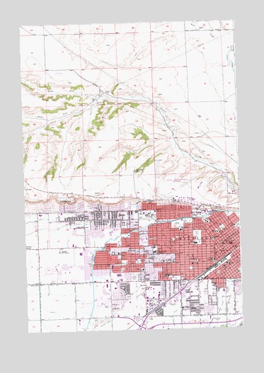 Billings West, MT USGS Topographic Map