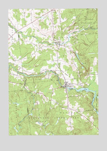 Saint Regis Falls, NY USGS Topographic Map