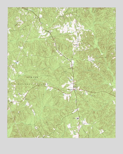 Salem Crossroads, SC USGS Topographic Map