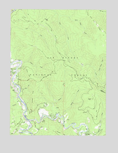 Salyer, CA USGS Topographic Map