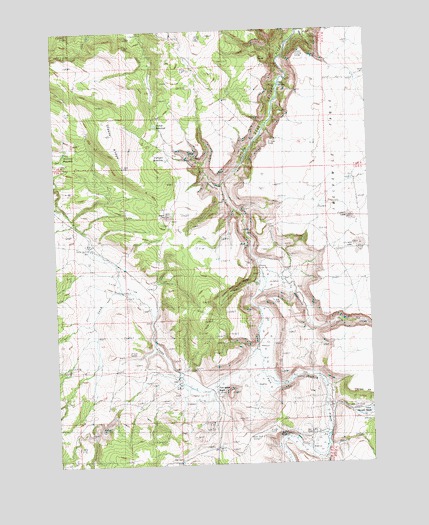 Sand Hollow, OR USGS Topographic Map
