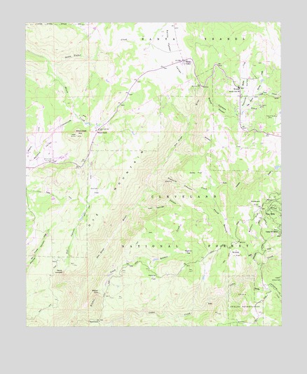 Santa Ysabel, CA USGS Topographic Map