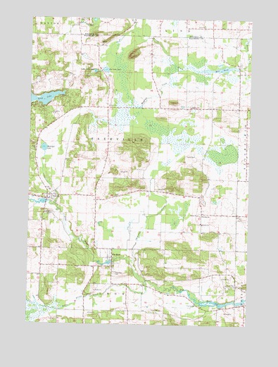 Saxeville, WI USGS Topographic Map