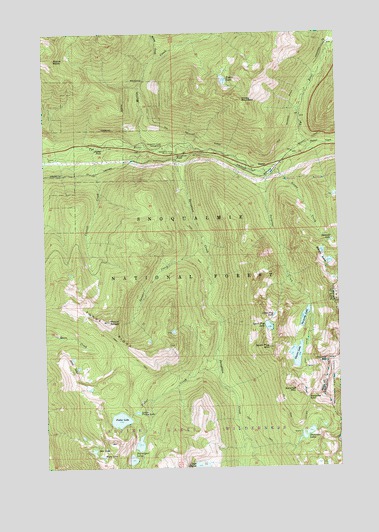 Scenic, WA USGS Topographic Map