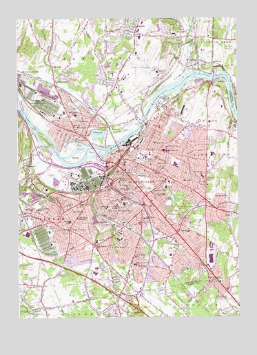 Schenectady, NY USGS Topographic Map