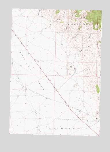 Scott Butte, ID USGS Topographic Map
