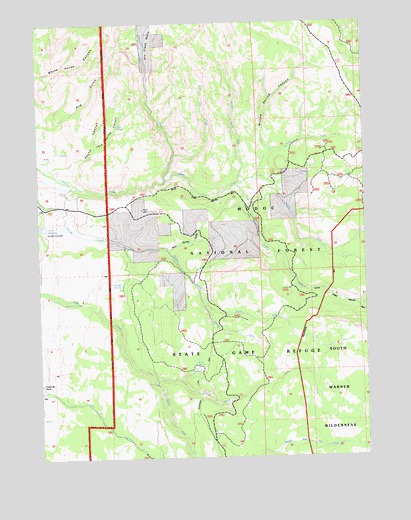 Shields Creek, CA USGS Topographic Map