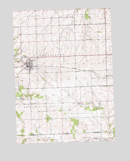 Shullsburg, WI USGS Topographic Map