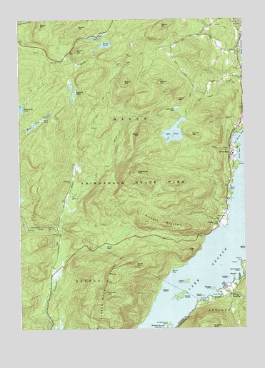 Silver Bay, NY USGS Topographic Map