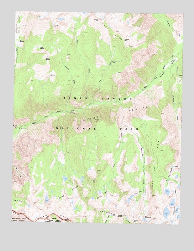 Slide Bluffs, CA USGS Topographic Map