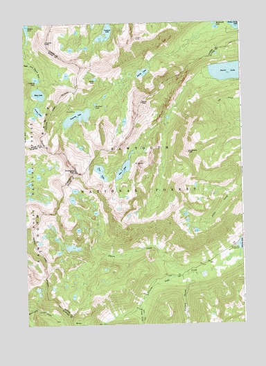 Snowyside Peak, ID USGS Topographic Map