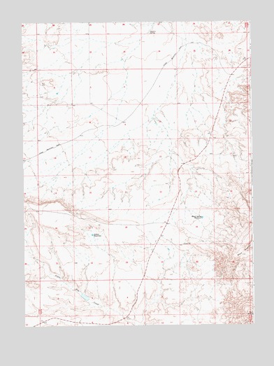 Black Spring Reservoir, WY USGS Topographic Map
