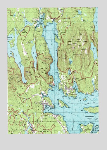 Southwest Harbor, ME USGS Topographic Map