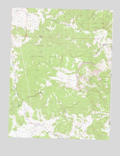 Spruce Mountain, CO USGS Topographic Map