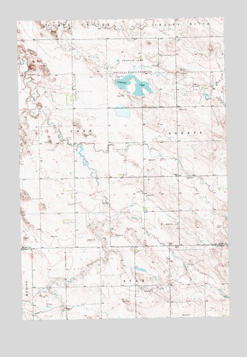 Stewart Lake, ND USGS Topographic Map