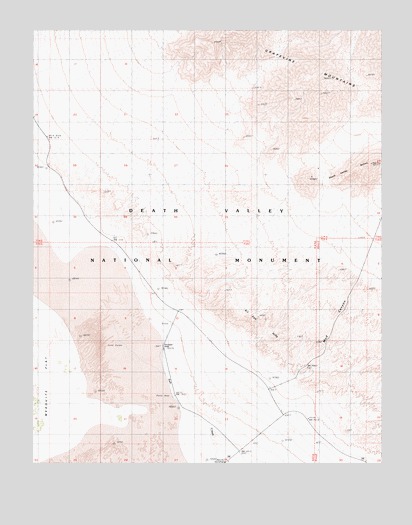 Stovepipe Wells NE, CA USGS Topographic Map