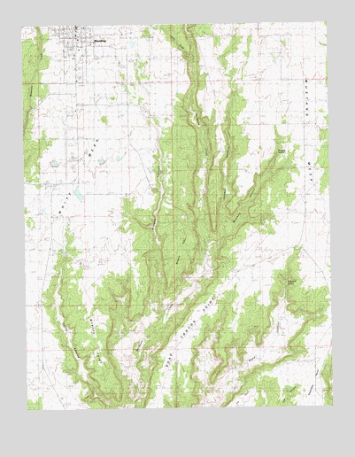 Blanding South, UT USGS Topographic Map