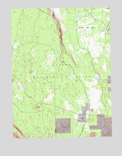 Swains Hole, CA USGS Topographic Map