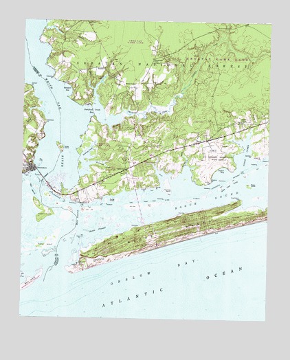 Swansboro, NC USGS Topographic Map
