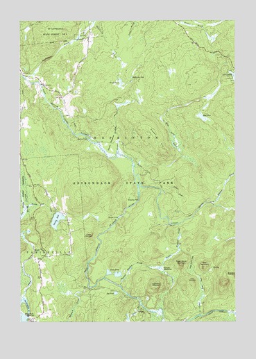 Sylvan Falls, NY USGS Topographic Map