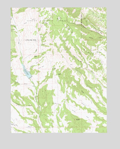 Tabby Mountain, UT USGS Topographic Map