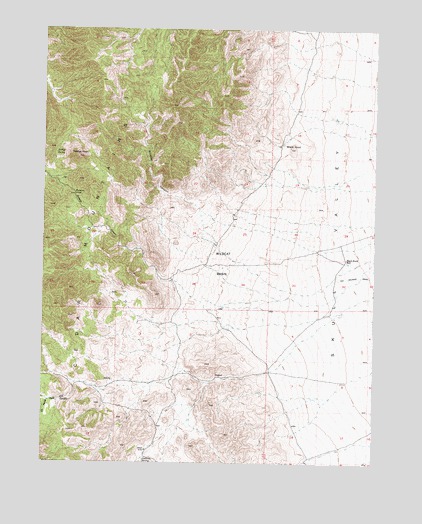 Tabbys Peak, UT USGS Topographic Map