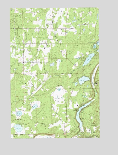 Tanwax Lake, WA USGS Topographic Map