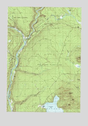 The Forks, ME USGS Topographic Map