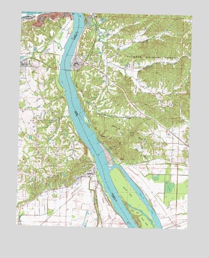 Thebes, IL USGS Topographic Map