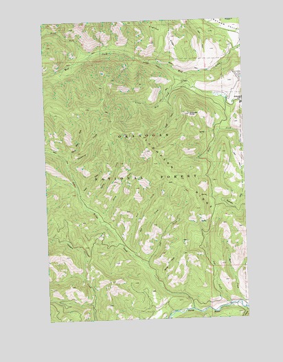 Thompson Ridge, WA USGS Topographic Map