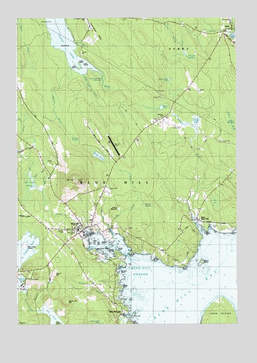 Blue Hill, ME USGS Topographic Map